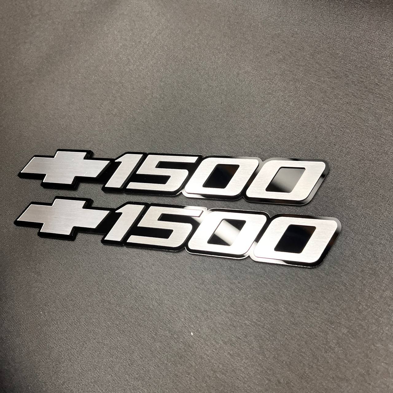 1999-2006 fits Chevy Silver Silverado 1500 Car Badge Emblems Bowtie Logo Name 3pc 15114051 (Copy)