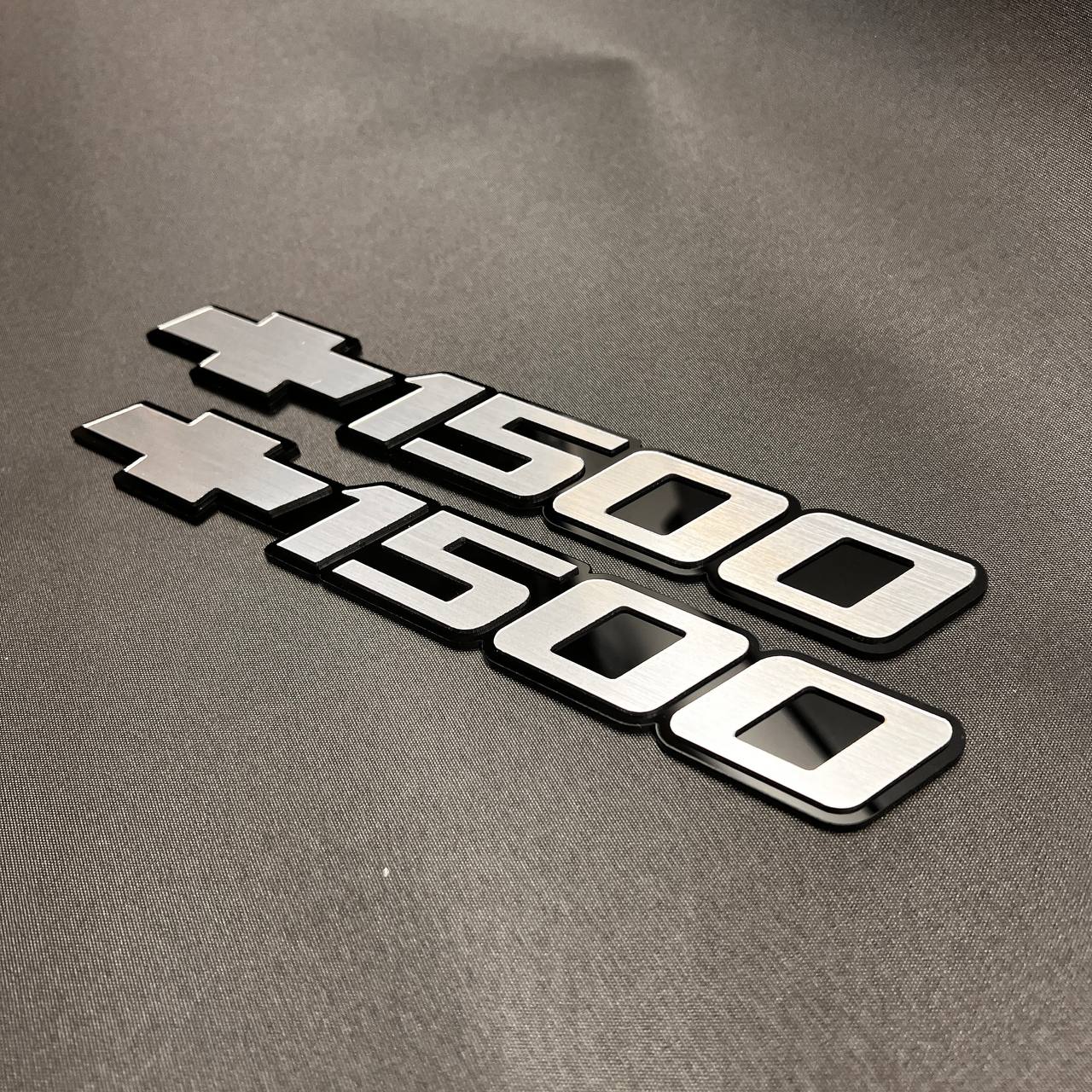 1999-2006 fits Chevy Silver Silverado 1500 Car Badge Emblems Bowtie Logo Name 3pc 15114051 (Copy)