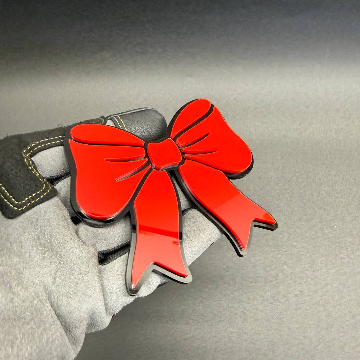 Pink bowtie automotive decoration accessory for Volkswagen Golf GTI and Jetta