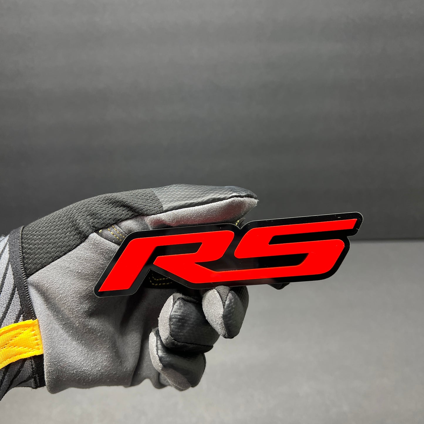 RS exterior badge designed for Audi RS7 inspired styling.