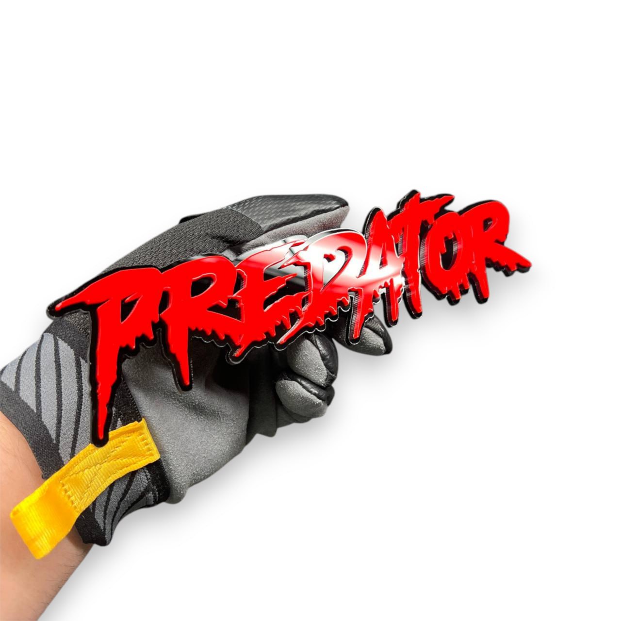 Acrylic Predator lettering badge for Ford Bronco offroad build