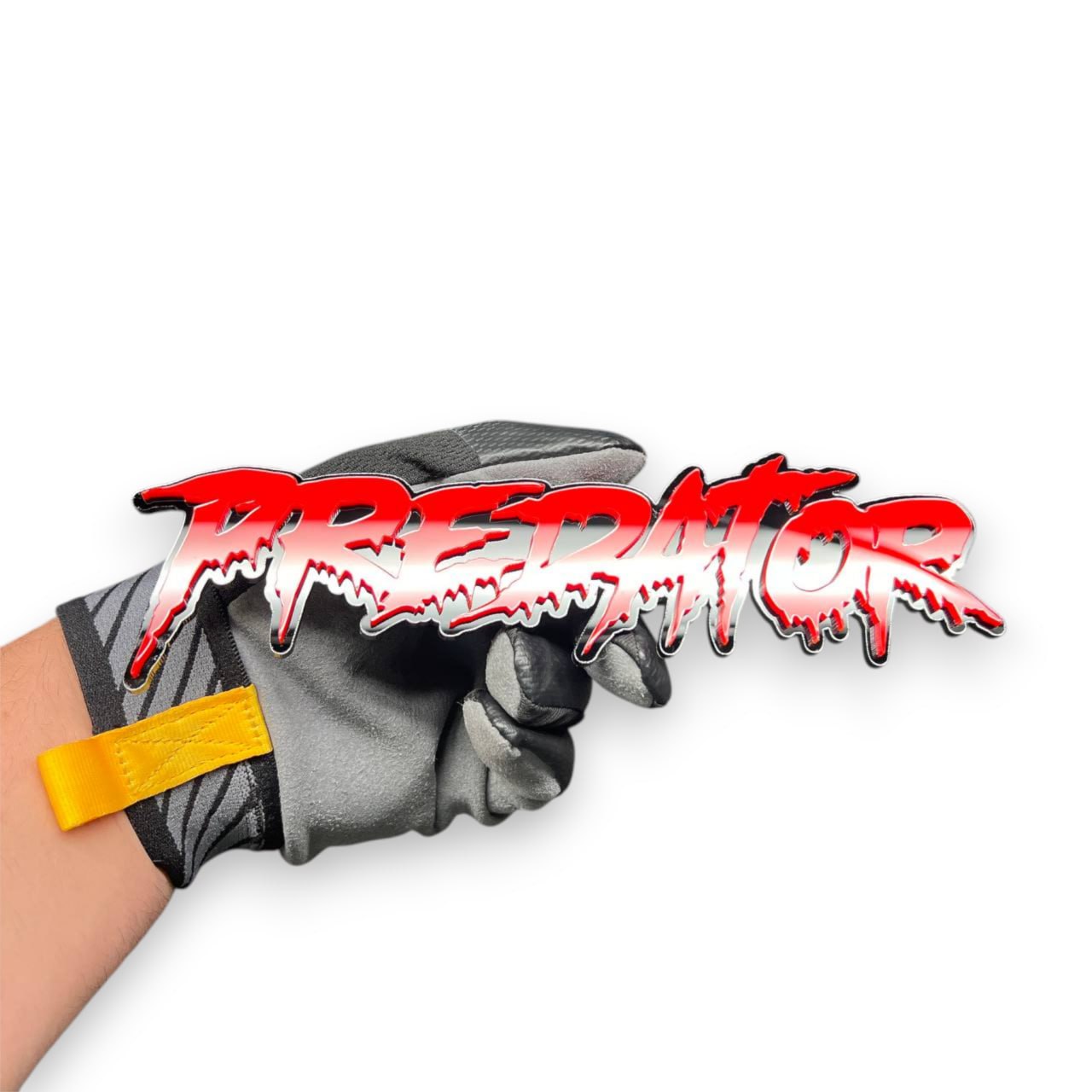 Custom Predator text acrylic emblem for Jeep Gladiator offroad vehicle