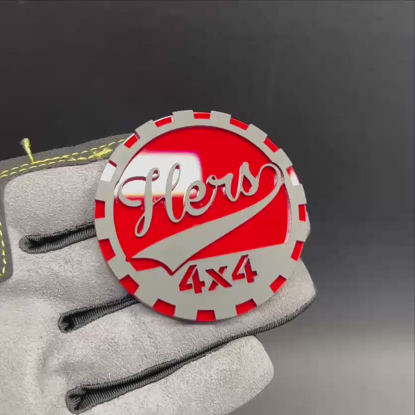 Custom HERS 4x4 badge for trucks, SUVs, and off-road vehicles