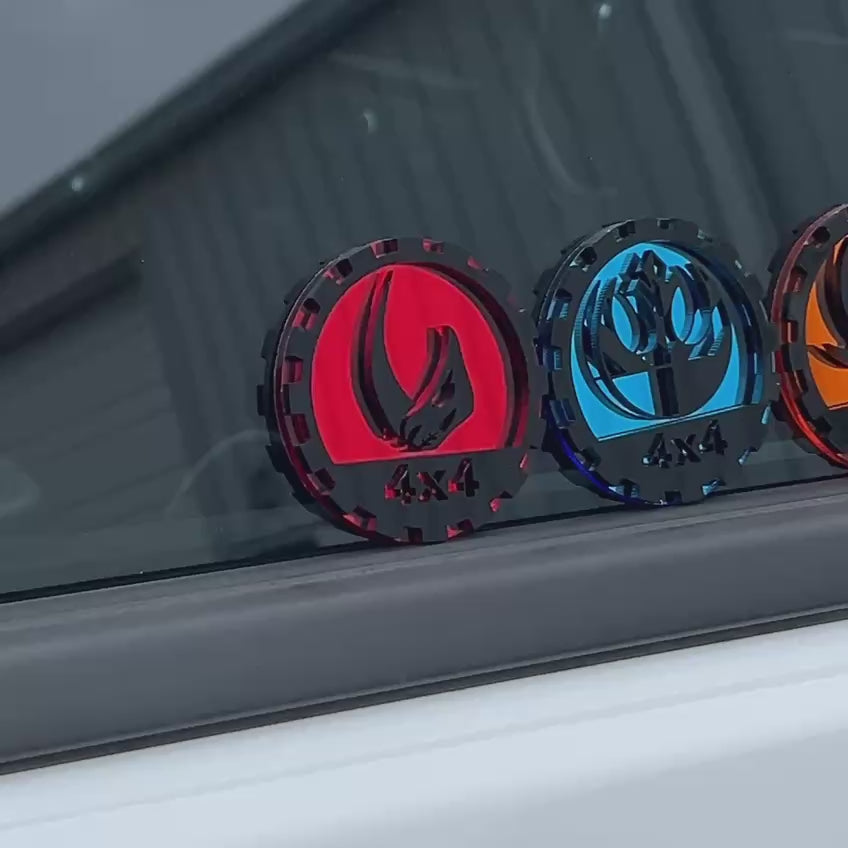 4x4 hurricane badge for truck silverado ram1500 heavy duty performance look