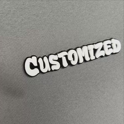 Personalized graffiti text badge made in custom word design