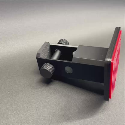 USA flag trailer hitch cover in red and black design