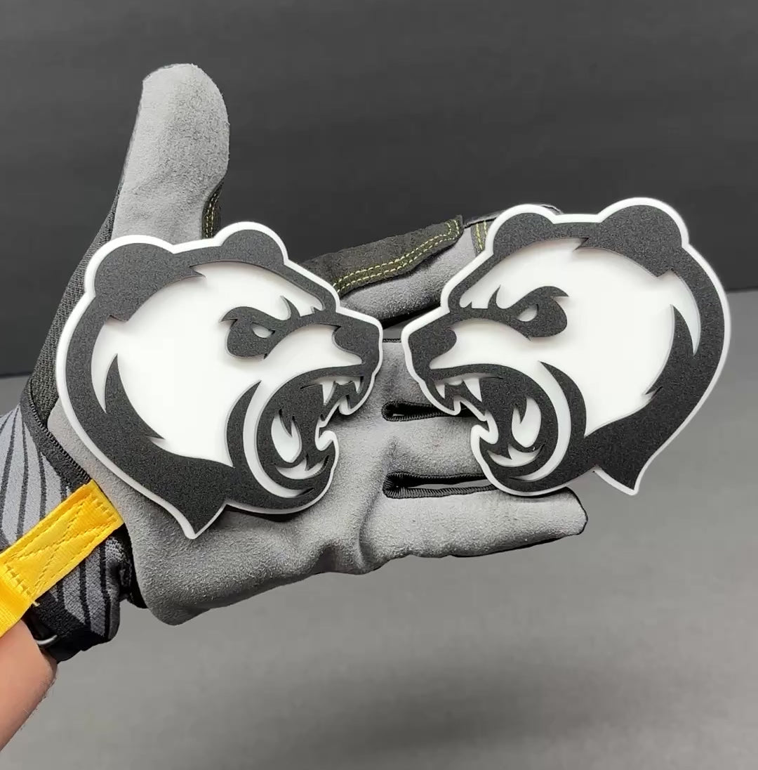 Aggressive Panda car truck side emblem pair for aftermarket exterior styling