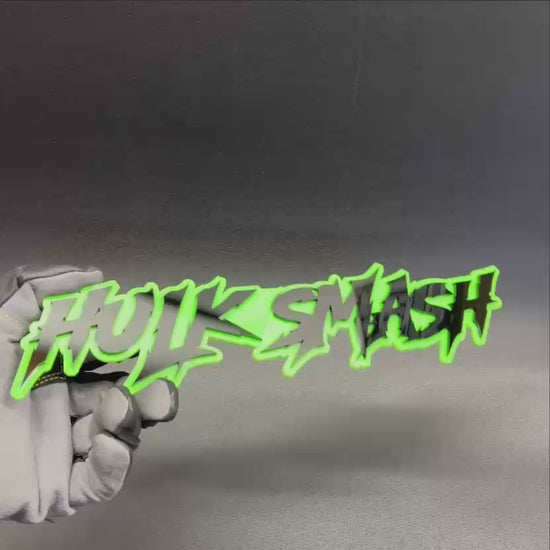 HULK SMASH fender emblem automotive exterior badge