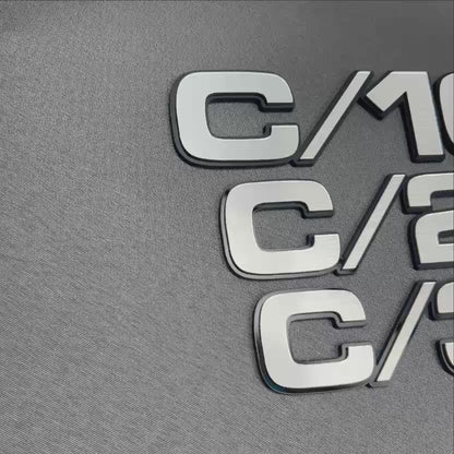 Custom C/10 car badge fender emblem designed for Chevrolet Chevy GMC truck