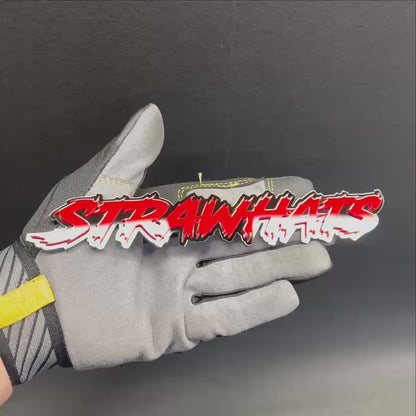 STRAWHATS 3D Text Car Badge Fender Emblem Acrylic Custom Racing Auto