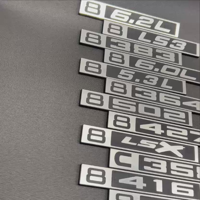 silver billet style car badge fender emblem for Chevy C10 truck exterior trim 1967-1972.