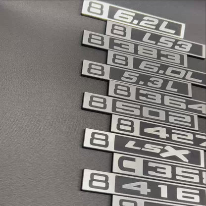 silver billet style car badge fender emblem for Chevy C10 truck exterior trim 1967-1972.