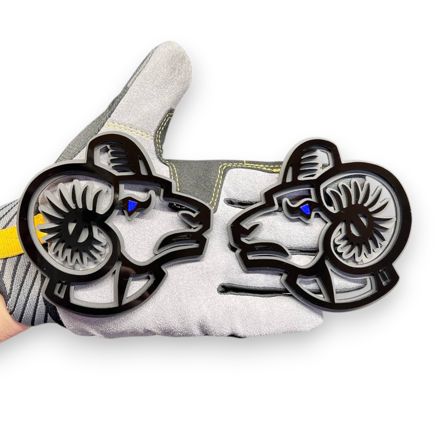 RAM color eyes grille emblem for performance truck exterior upgrade