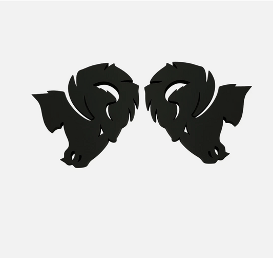 RAM head emblem for Dodge RAM 1500 2500 3500 truck, custom car fender badge