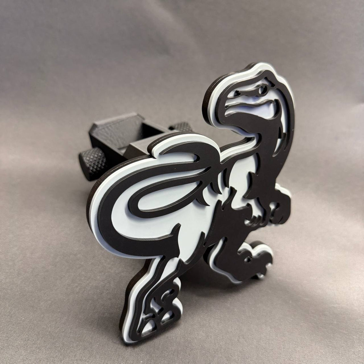 Dinosaur Raptor trailer hitch cover for F150 truck towing receiver