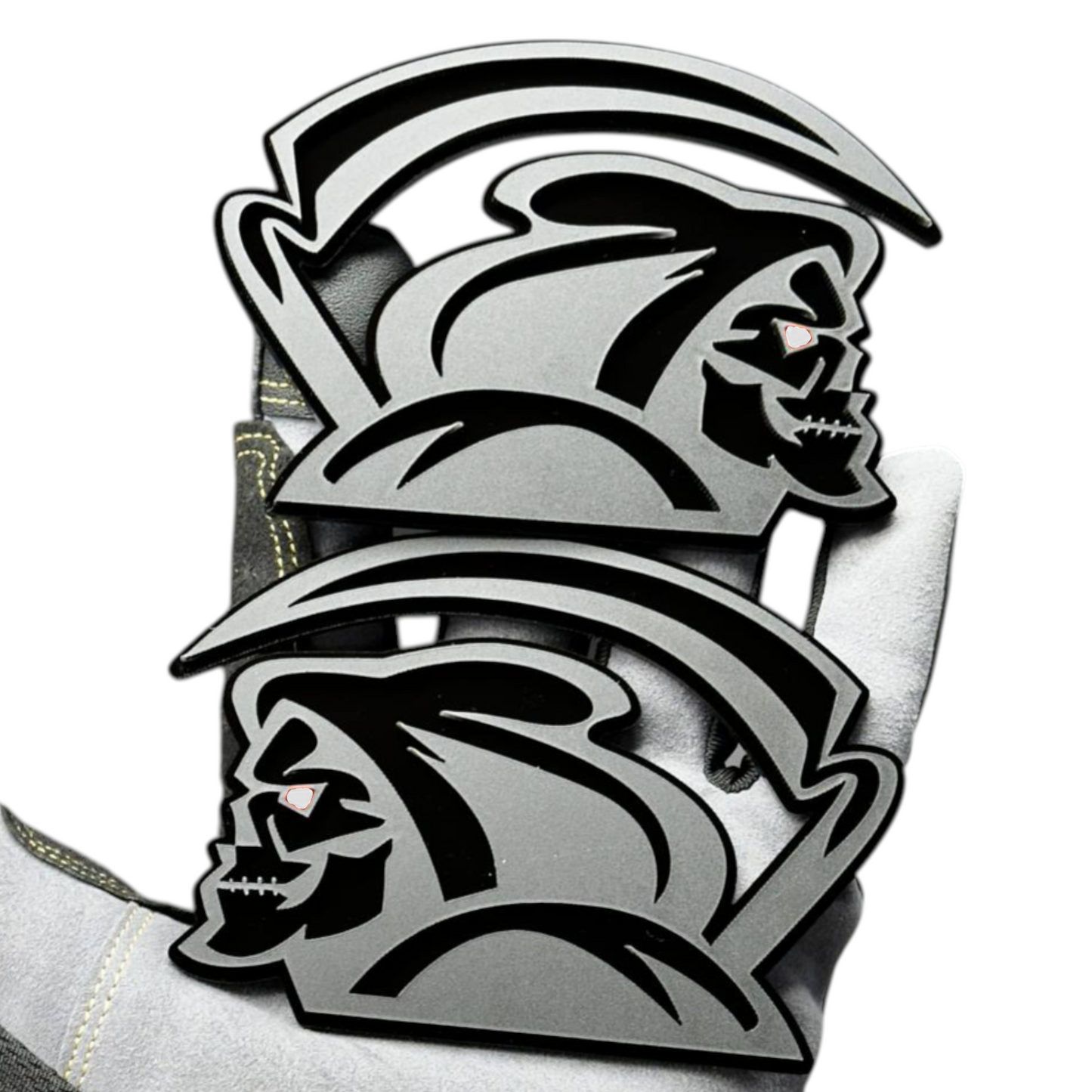 Reaper logo badge for Dodge Ram 1500 fender