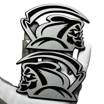 Reaper logo badge for Dodge Ram 1500 fender