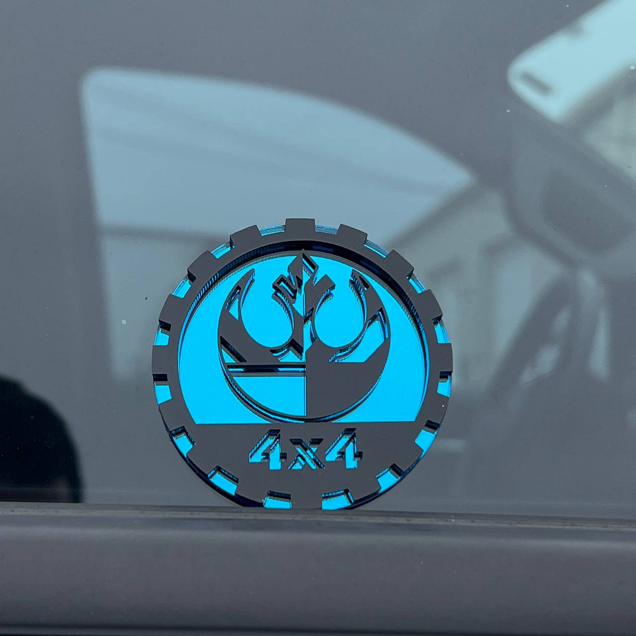 Starwars rebel symbol jeep fender emblem acrylic badge