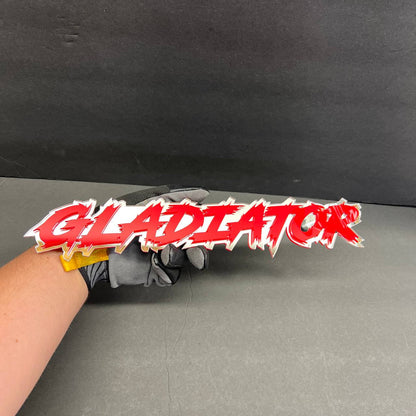 aggressive custom name badge truck fender performance look
