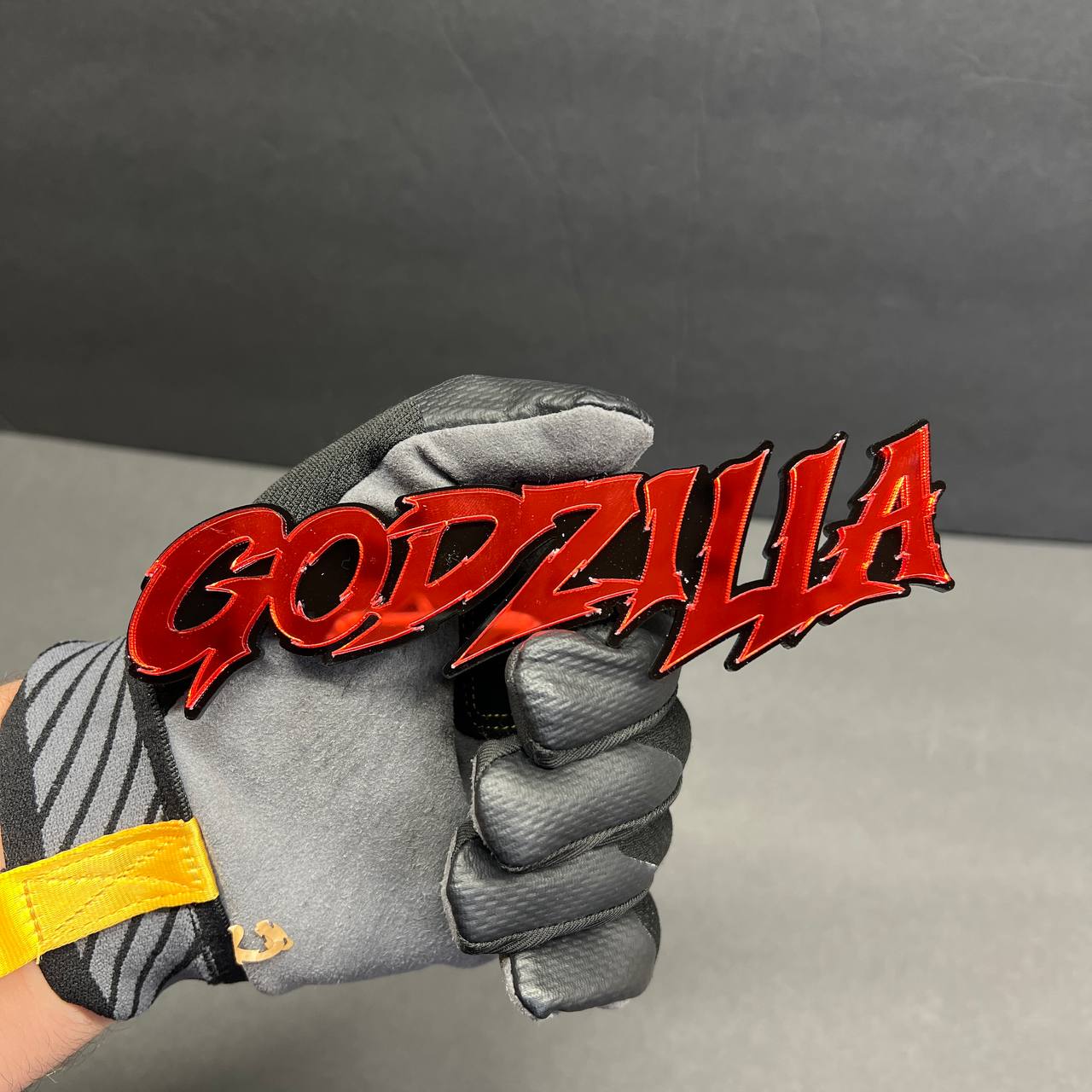 bold sharp text emblem for hood truck styling