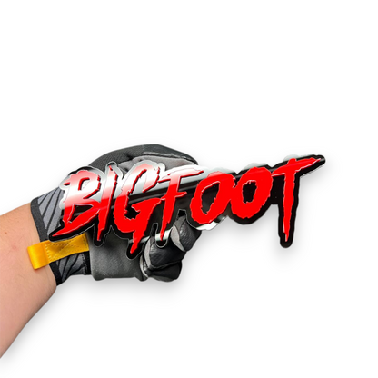 BIGFOOT horror font acrylic badge for car hood, side panel, or tailgate accessory upgrade