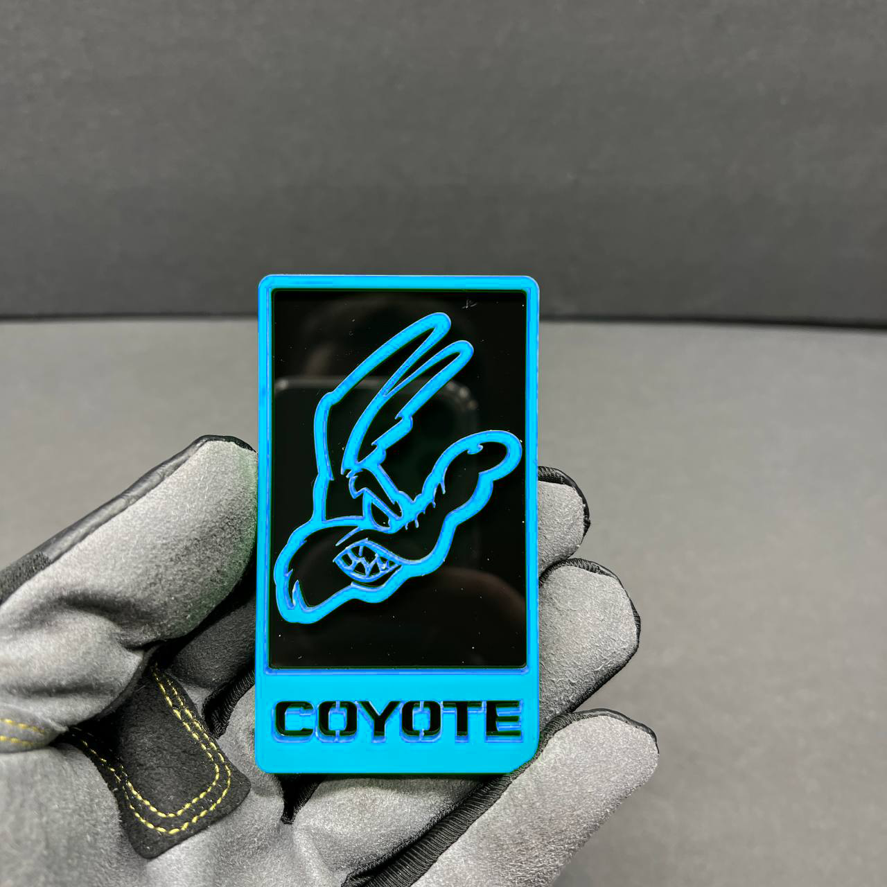 Coyote performance car badge emblem for Ford F150 truck red black acrylic