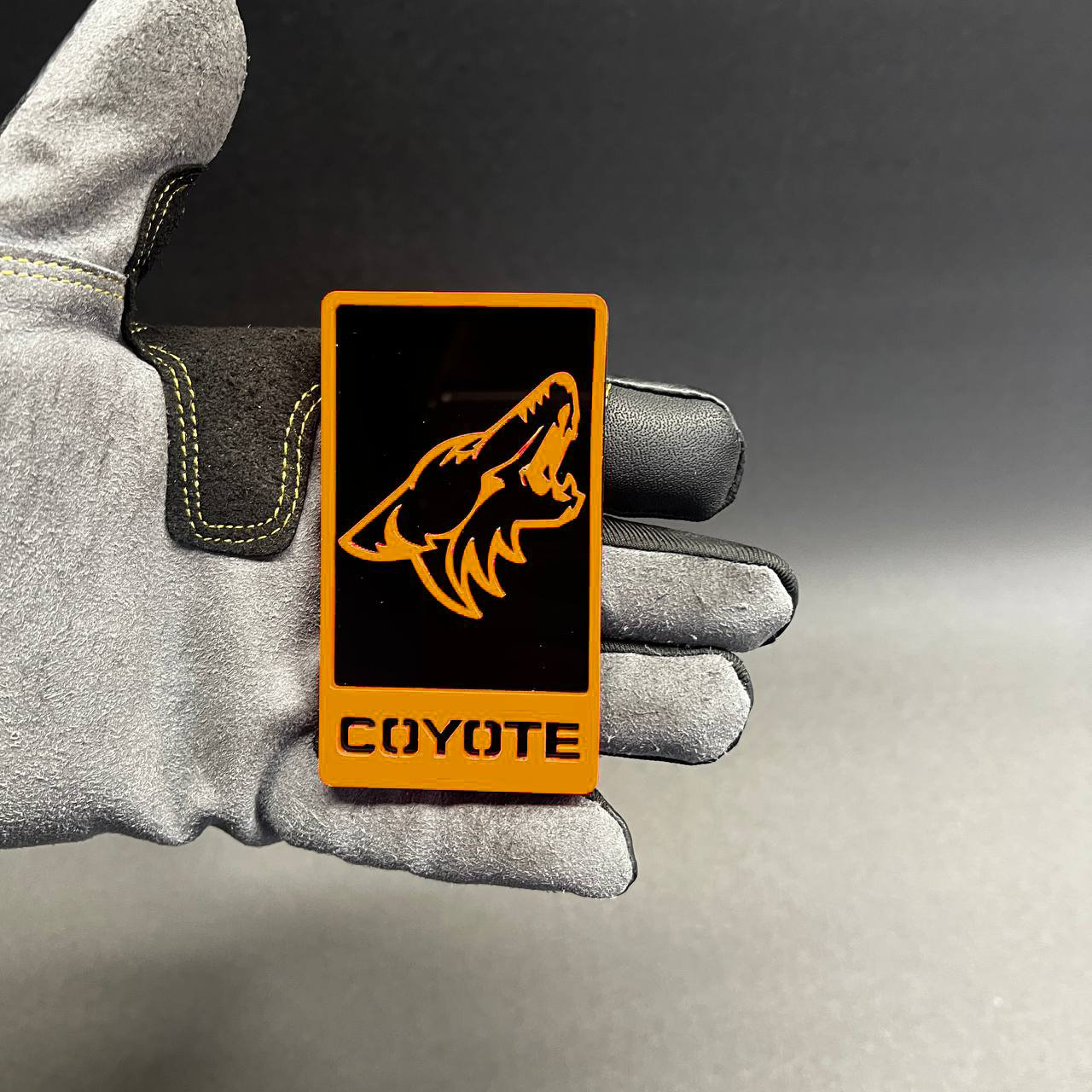 Coyote performance car badge emblem for Ford F150 truck red black acrylic