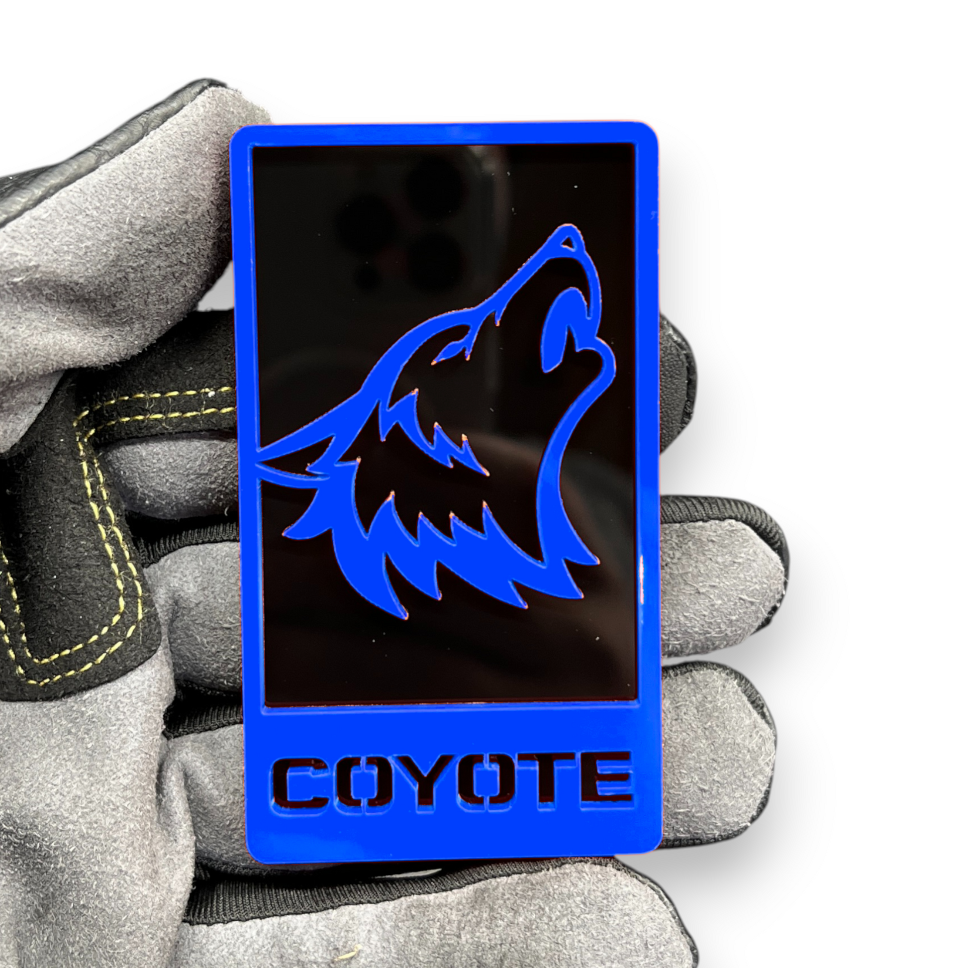 Coyote performance car badge emblem for Ford F150 truck red black acrylic