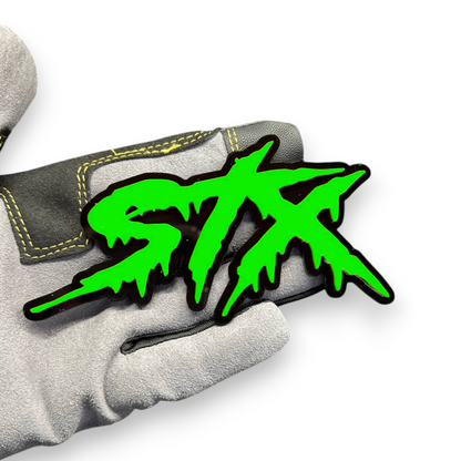 Custom acrylic vehicle emblem for muscle, street, racing, or show car builds.