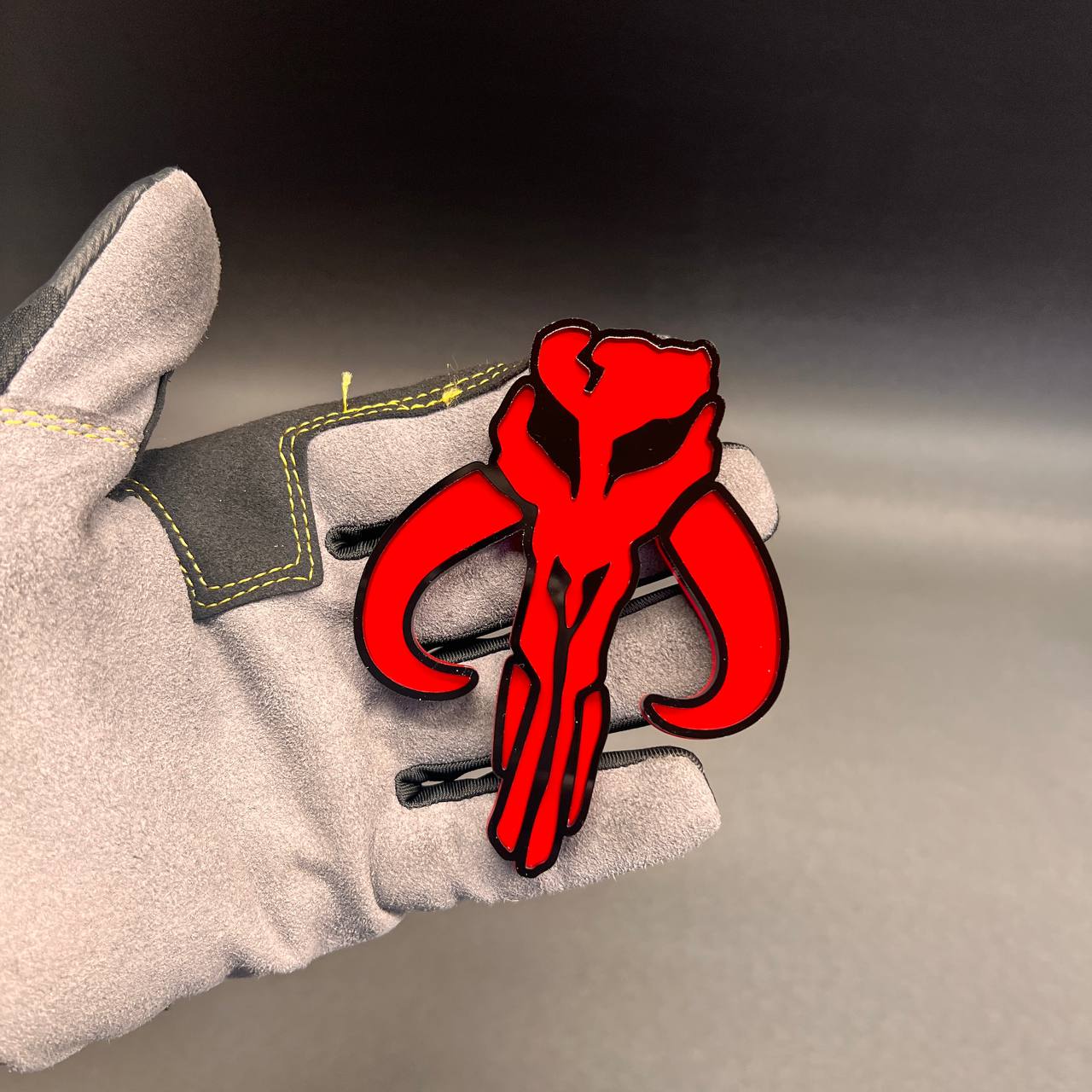 Custom Mythosaur emblem car and truck exterior badge
