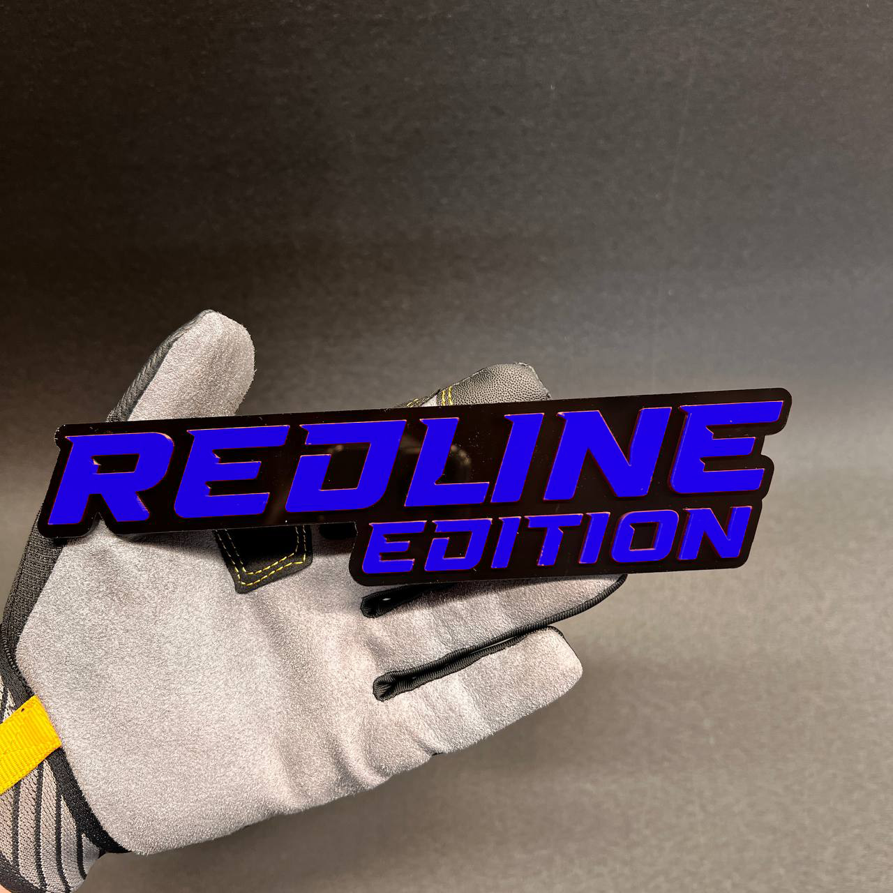 Redline Edition custom vehicle badge made for exterior car styling