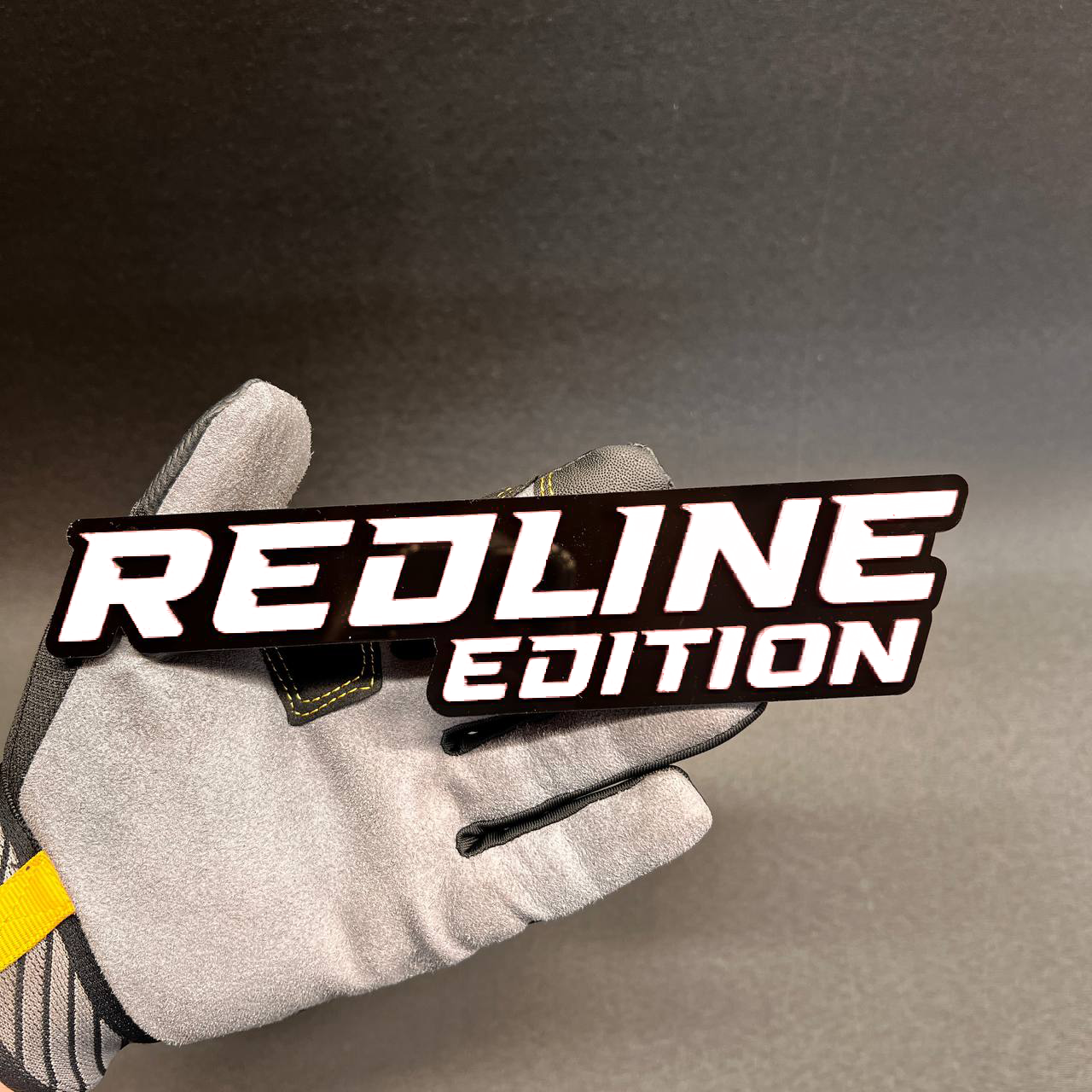 Redline Edition exterior car emblem for fender or tailgate installation