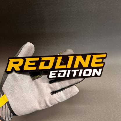 Car Badge REDLINE EDITION Fender Emblem Engine  Decal Hood Truck Fits