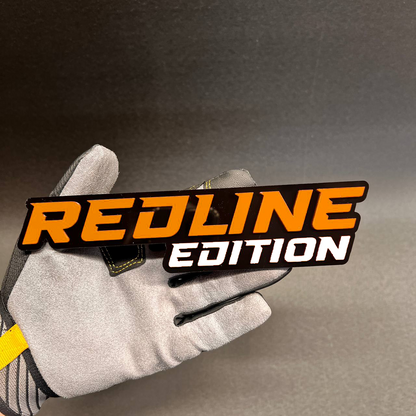 Car Badge REDLINE EDITION Fender Emblem Engine  Decal Hood Truck Fits