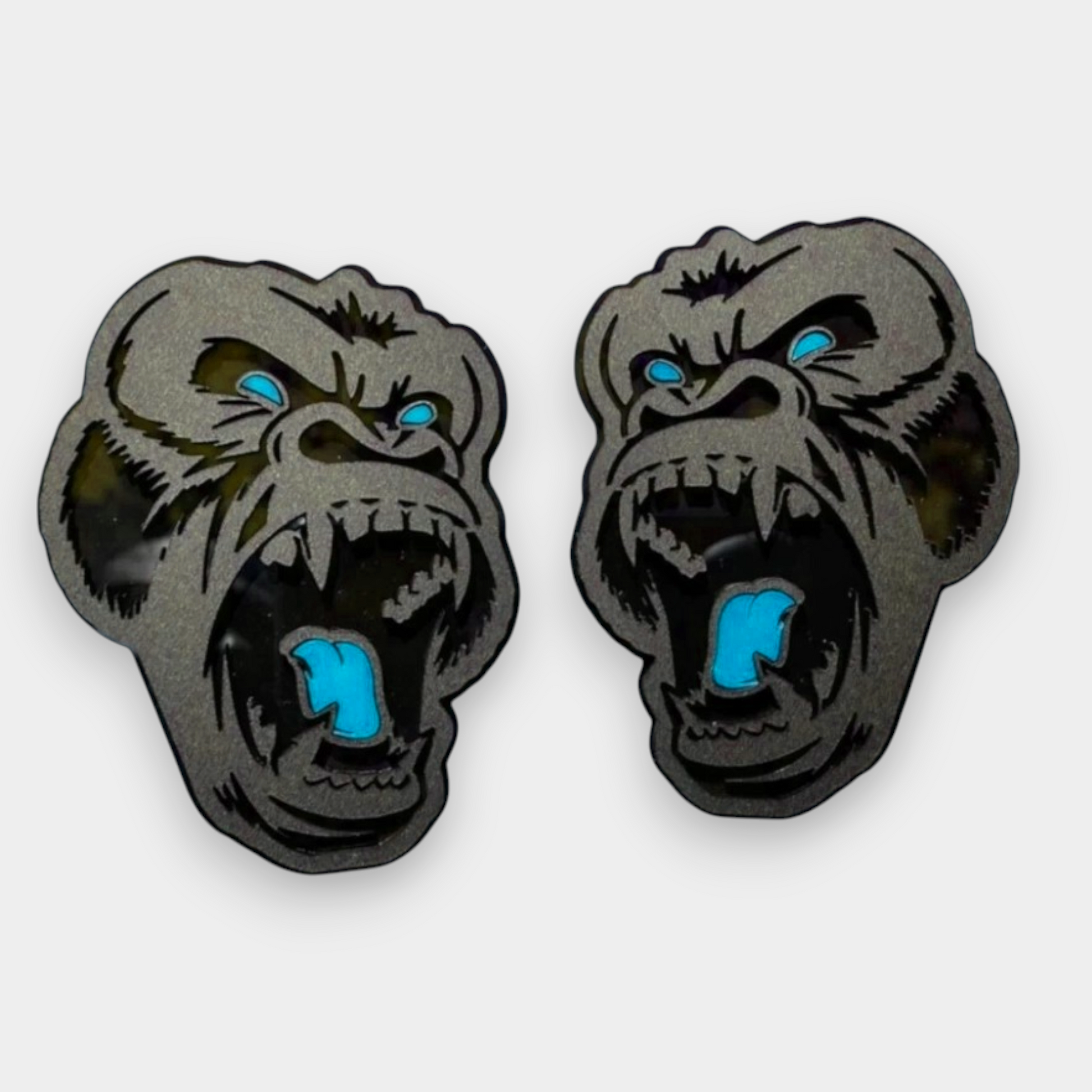 aggressive ape emblem on Ford F250 F350 heavy duty truck