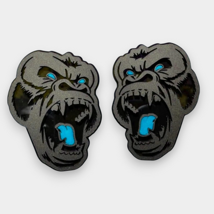 aggressive ape emblem on Ford F250 F350 heavy duty truck