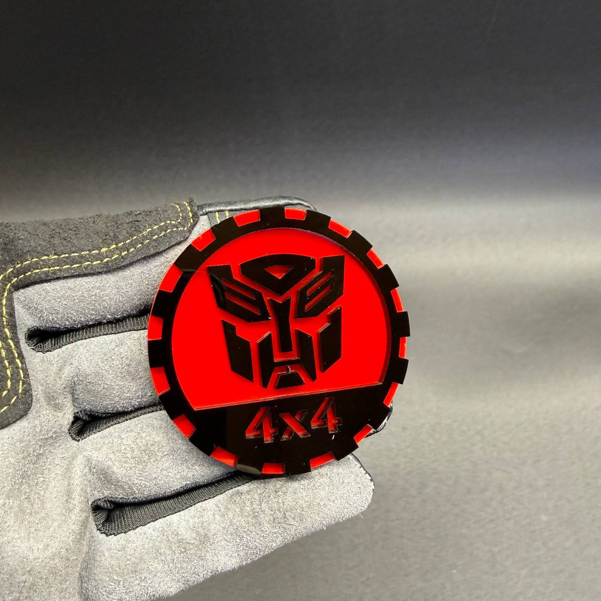 Robot Autobot fender badge fits Jeep Compass 4x4 off-road vehicle