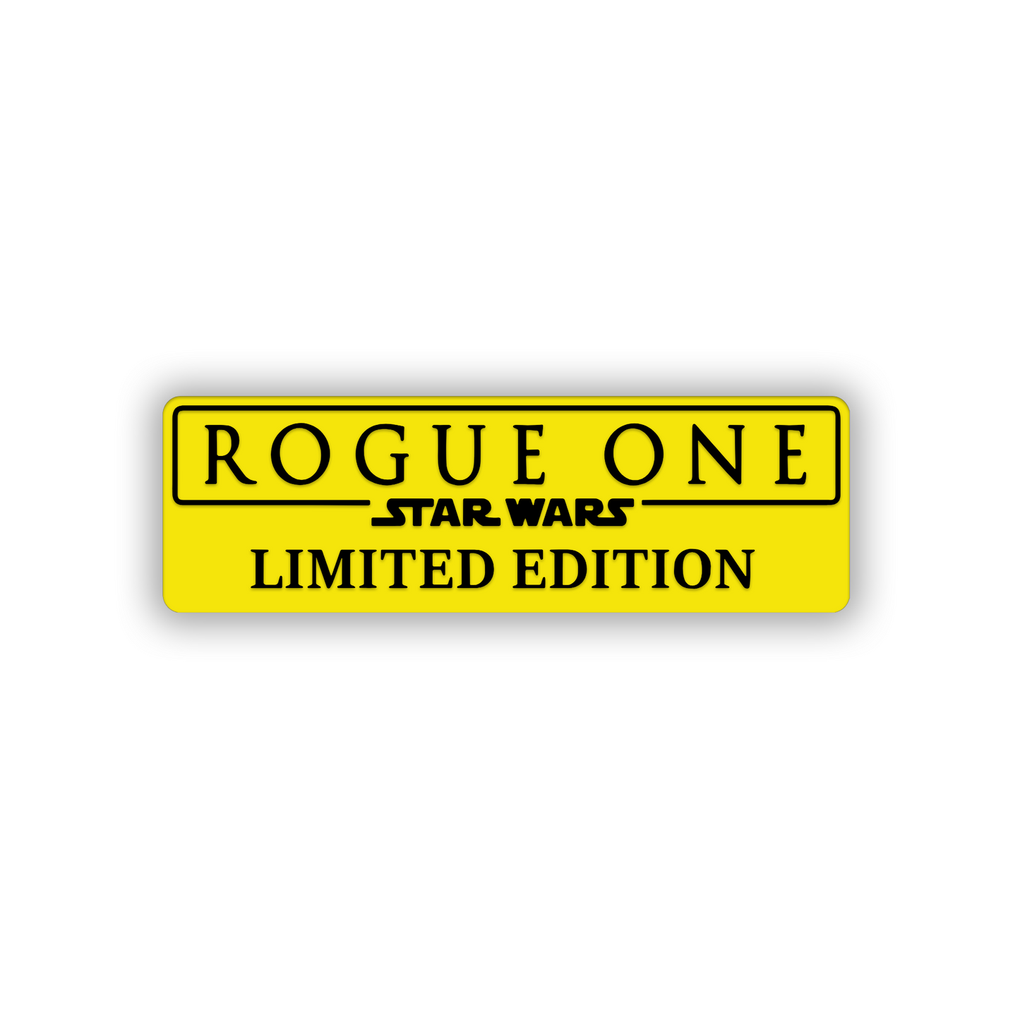 Sci-fi-inspired Rogue Limited Edition badge for cars and trucks