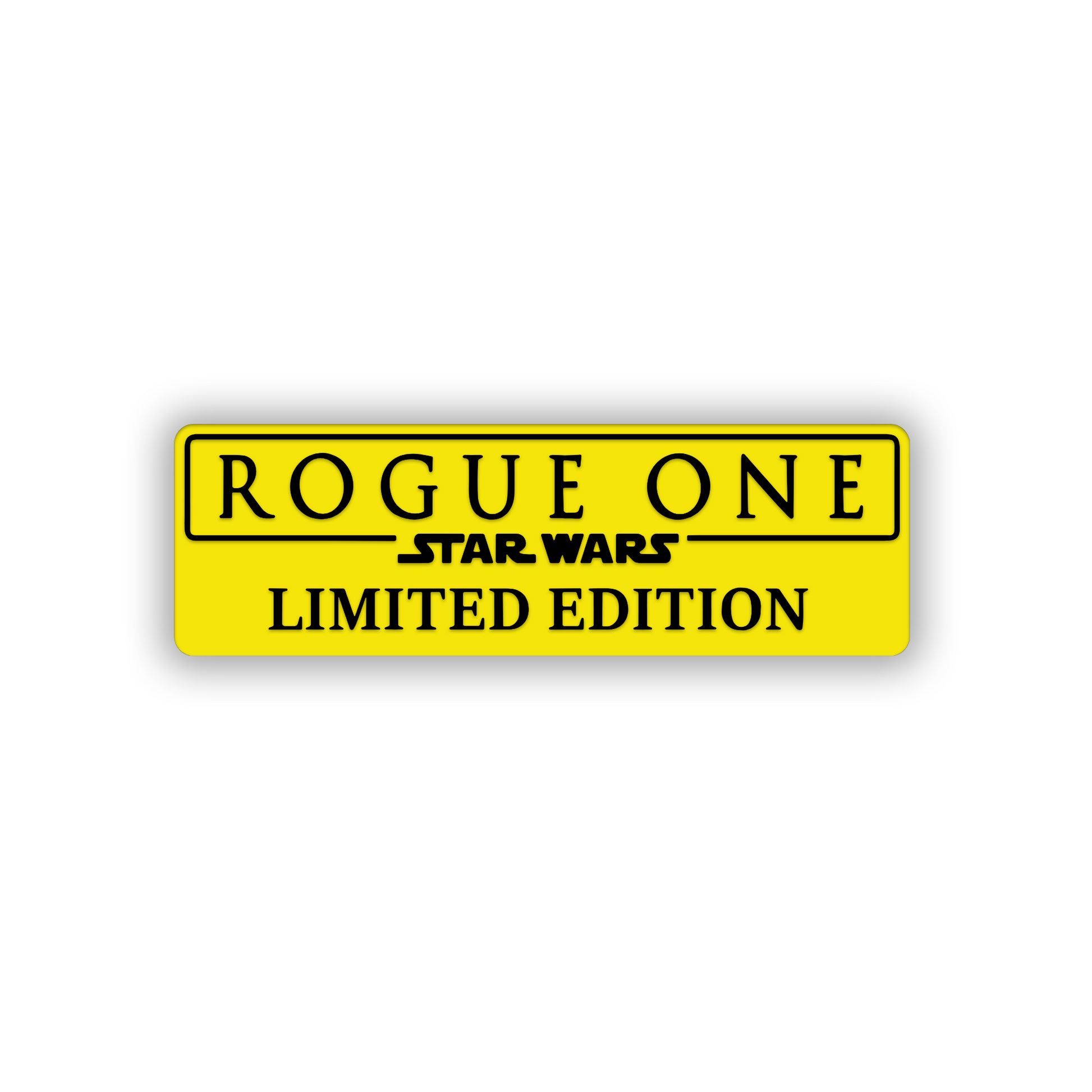 Sci-fi-inspired Rogue Limited Edition badge for cars and trucks
