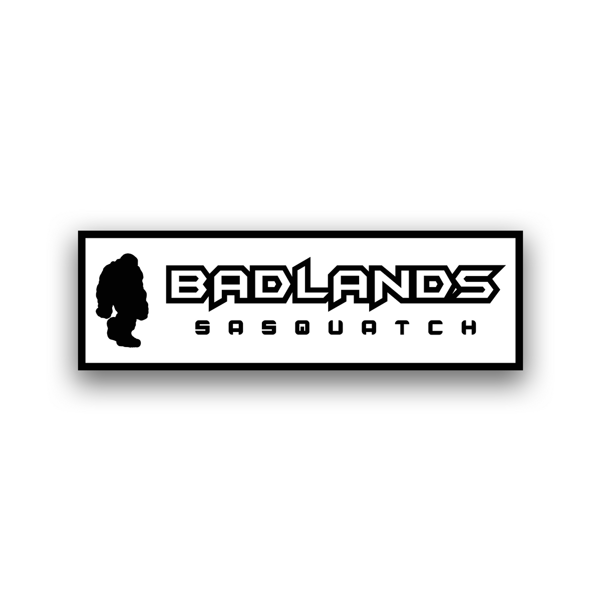 Badlands Sasquatch 4x4 fender emblem for rugged off-road vehicle styling