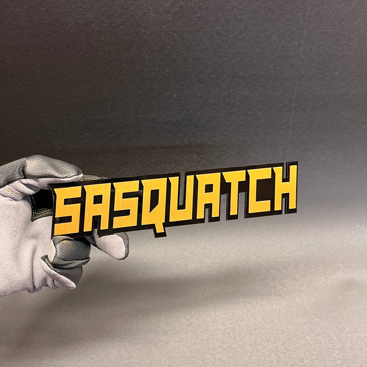 Sasquatch car badge fender emblem for off-road adventure style vehicles
