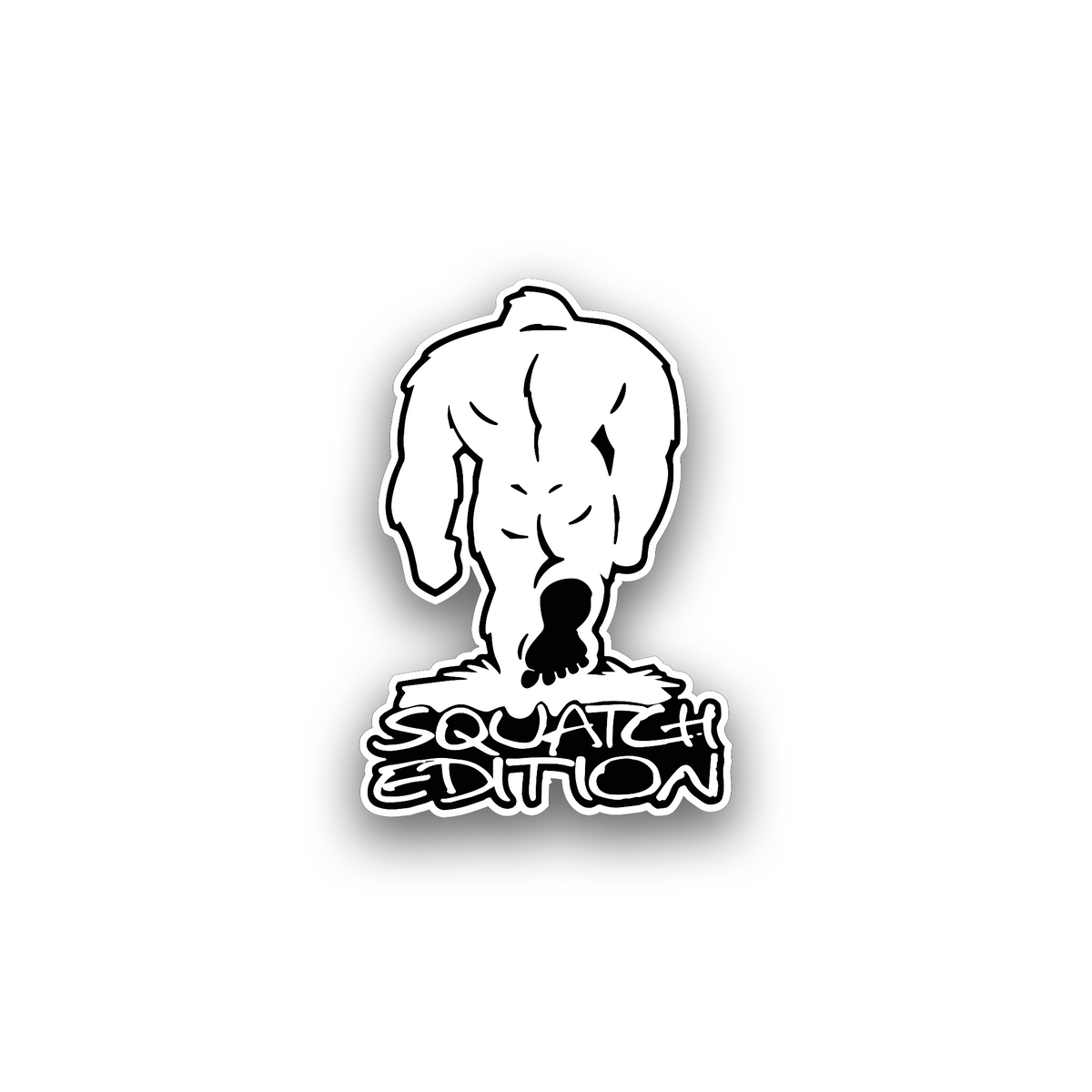 Sasquatch Edition engraved automotive nameplate for off-road SUV exterior