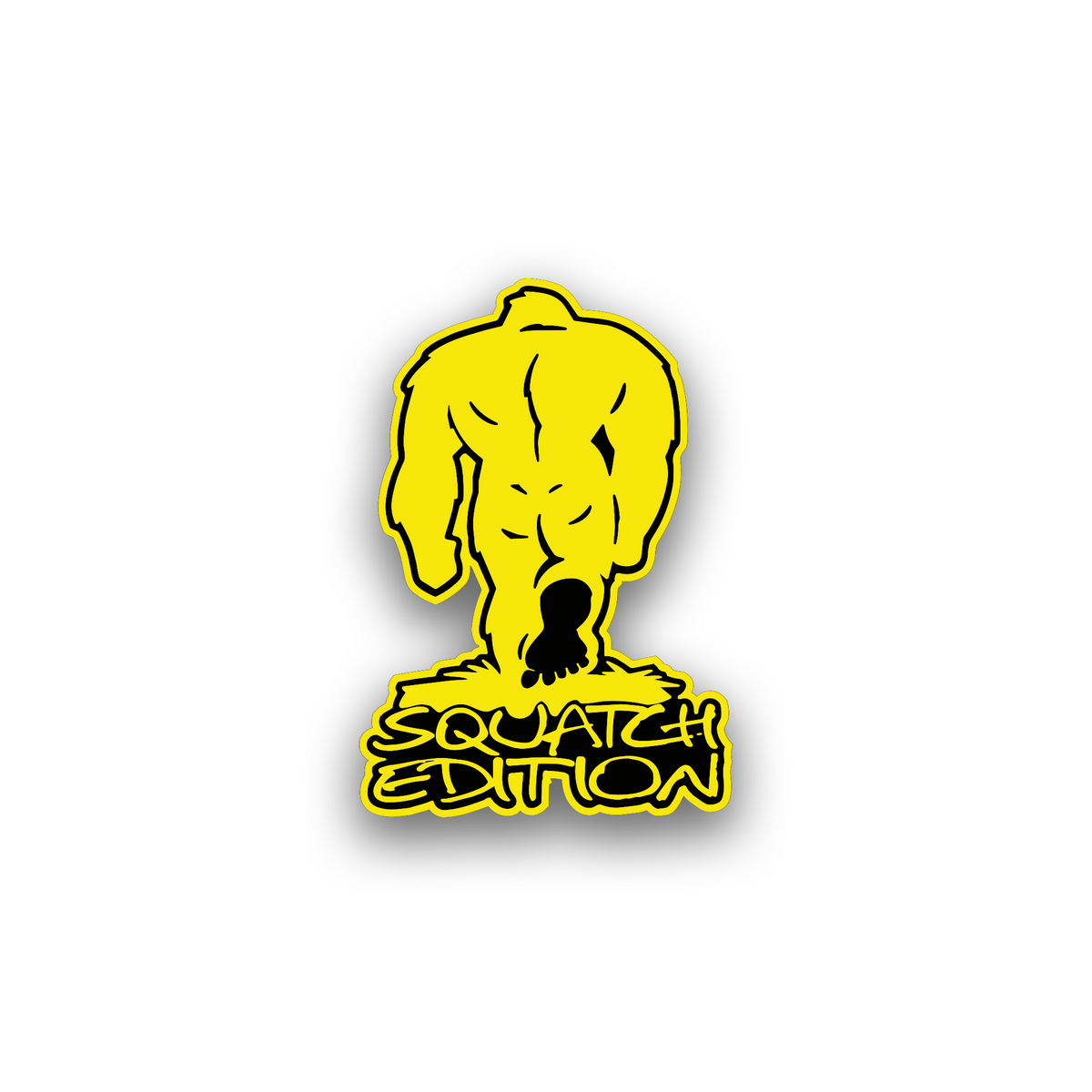 Sasquatch Edition off-road car emblem with rugged Bigfoot design
