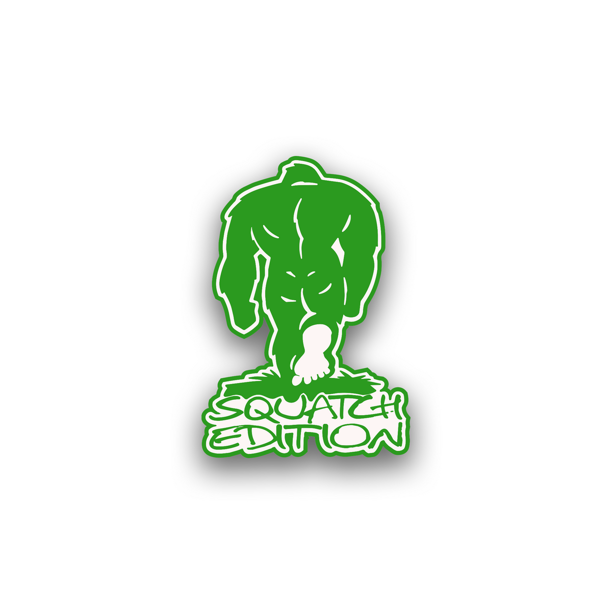 Sasquatch Edition engraved 4x4 badge with Bigfoot automotive design
