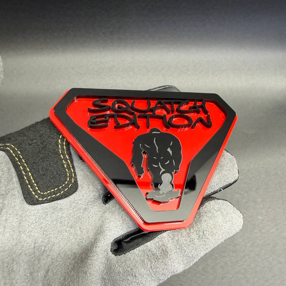 Sasquatch Edition Ford Bronco accessory badge for off-road SUV styling