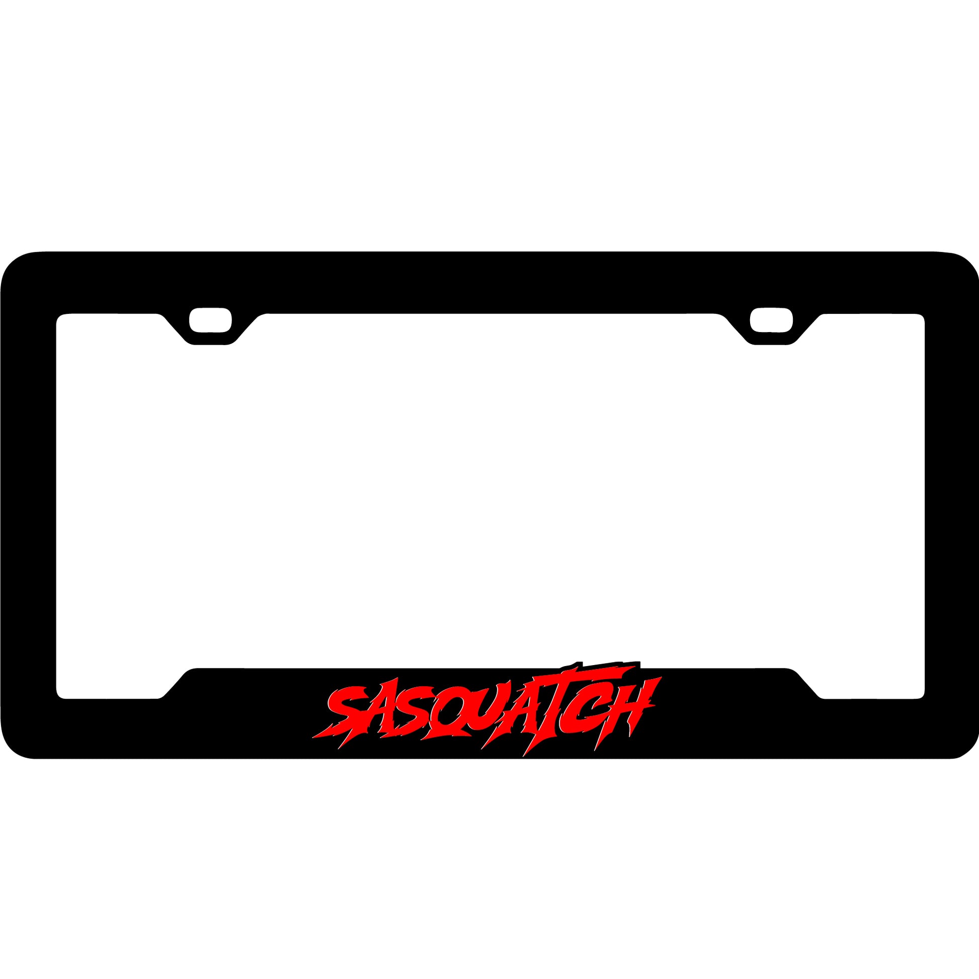 Sasquatch license plate frame for trucks SUVs and offroad vehicle styling
