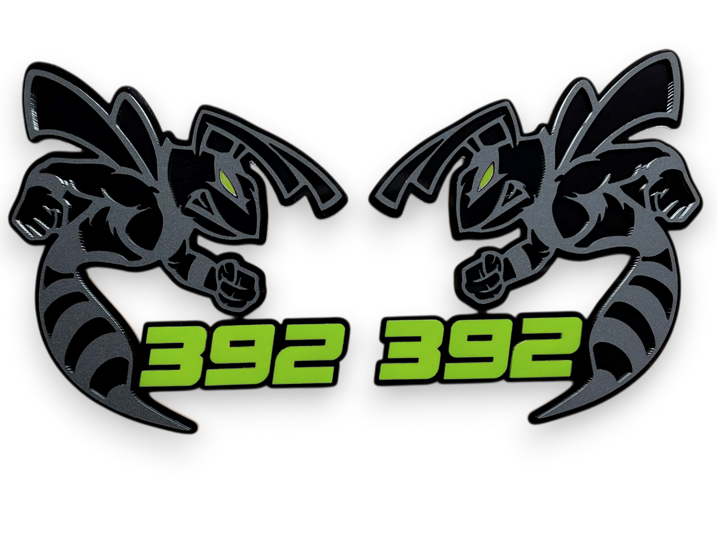 Custom 392 Bee style acrylic emblem for muscle cars, trucks, SUVs, and aftermarket vehicle upgrades