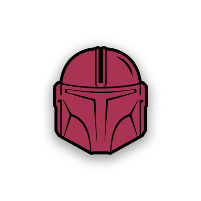 Engraved Mandalorian vehicle badge for personalized car or truck styling