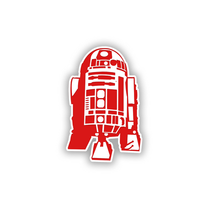 R2D2 robot car badge made for mounting on a car, truck, or SUV