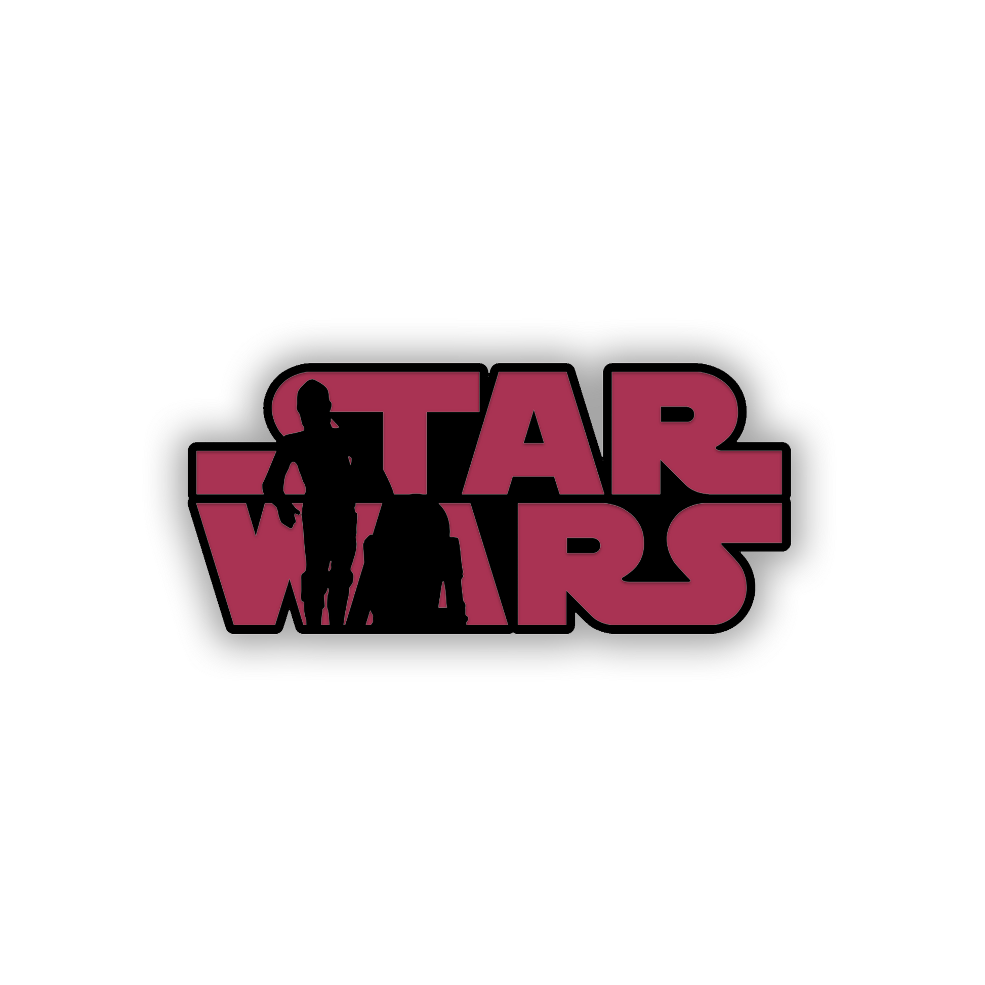 Laser engraved space movie car badge for fender or tailgate